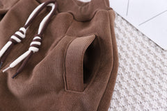 SSX220824-37 طقم ولادي شتوي مبطن فرو ( جكيت + بنطلون + لفحة)