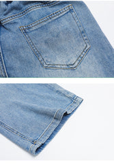 FU14042024-17 طقم بناتي قطعتين ( بلوزة + بنطلون جينز)