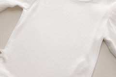 SSN040924-46 طقم جينز بناتي خريفي ربيعي 3 قطع ( بلوزة صوف + بلوزة قطنية + بنطلون جينز )