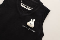 SSX220824-118 طقم ولادي 4 قطع ( قميص + فست صوف + جرافة + بنطلون )