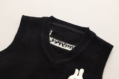 SSX220824-118 طقم ولادي 4 قطع ( قميص + فست صوف + جرافة + بنطلون )