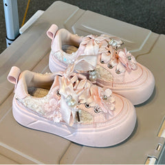 WDY260924-15 حذاء بناتي مورد فخم قالب مريح وطبي للمناسبات والاعياد