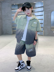 WZH301124-1 طقم صيفي قطعتين ( جكيت + شورت طويل)