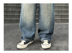 WZH301124-33 بنطلون جينز قصة عريضة