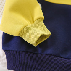 SSN040924-9   طقم ولادي قطن خريفي ربيعي تقيل قطعتين ( بلوزة + بنطلون )