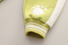 طقم ولادي قطن تقيل خريفي ربيعي 4 قطع ( جكيت + بلوزة + بنطلون + شنتة )SSN040924-39