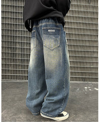 WZH301124-33 بنطلون جينز قصة عريضة