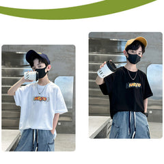 WZH301124-10 تيشيرت قطن أصلي ماركة ناروتو غسيل ولبس