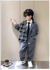 RM1227-19 بدلة ولادي قطعتين ( جكيت + بنطلون )