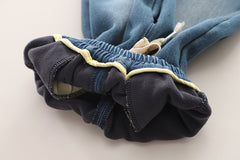 SSN040924-14 طقم شتوي تقيل مبطن بالكامل ( جكيت + بنطلون جينز مبطن )