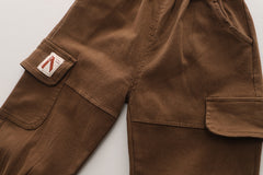 SSX220824-163 طقم ولادي 3 قطع ( بلوزة + جكيت + بنطلون)