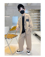 RM1227-26 طقم رسمي بجي قطعتين ( جكيت + بنطلون)