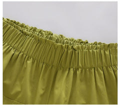 FU14042024-40 طقم بناتي صيفي قطعتين ( بلوزة + شورت)