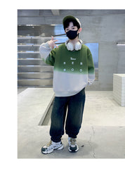 WZH301124-5 هودي ولادي قطن دافي