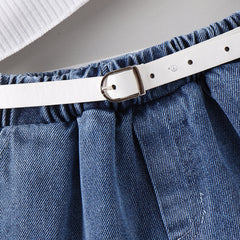 EU120424-32 طقم صيفي قطعتين ( بلوزة + شورت)