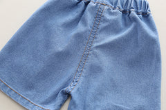 SSX220824-74 طقم صيفي قطعتين ( بلوزة + شورت)