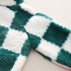 SSX220824-28 كبود بناتي ولادي مبطن مع حقيبة فرو ومبطن فرو تقيل