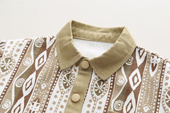 RM0608-22 طقم ولادي 3 قطع ( بلوزة + جكيت + بنطلون جينز )