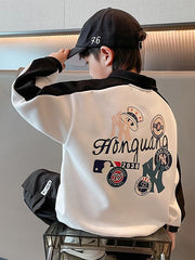 WZH301124-26 هودي ولادي قطن دافي