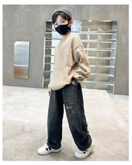 WZH301124-45 بنطلون ولادي جينز