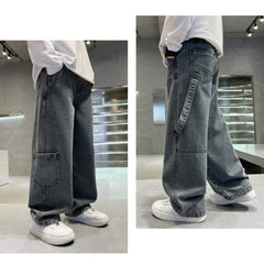 WZH301124-43 بنطلون جينز ولادي