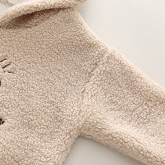 SSX220824-55 طقم ولادي شتوي تقيل مبطن فرو بالكامل 3 قطع ( بلوزة + بنطلون + قفازات)