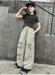 RM150424-9 طقم صيفي سبورت قطعتين ( بلوزة + بنطلون)