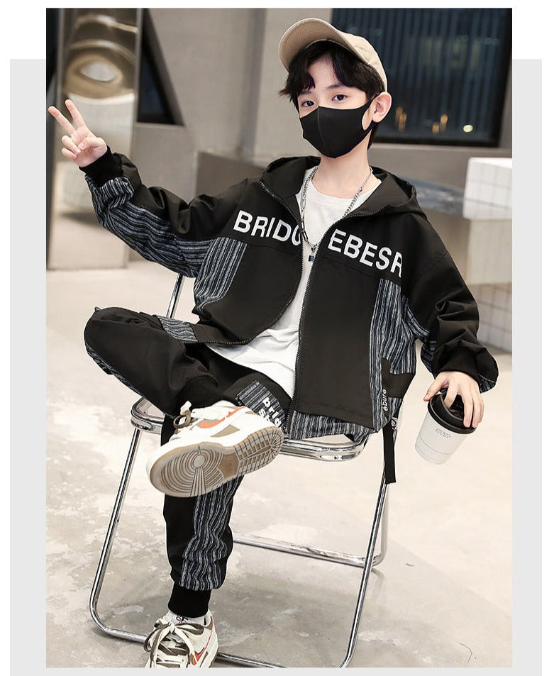 RM1227-18 طقم سبورت ستان مع جينز بجي قطعتين ( جكيت + بنطلون)