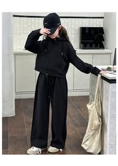 WZH191124-2 ترينج شتوي تقيل مبطن فرو (جكيت+ بنطلون)