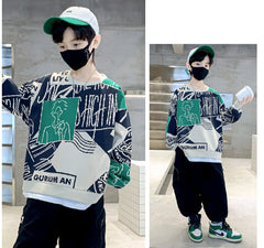 WZH301124-29 هودي ولادي قطن دافي ربيعي خريفي