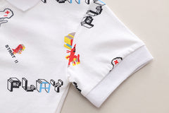 SSX220824-7 طقم صيفي قطعتين ( بلوزة + شورت )