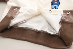 RM0608-15 طقم ولادي 3 قطع ( بلوزة + جكيت + بنطلون جينز )