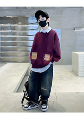 WZH301124-6 هودي ولادي قطن دافي