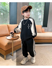 WZH301124-50 بدلة سبورت قطنية ربيعي خريفي قطعتين ( بلوزة + بنطلون)