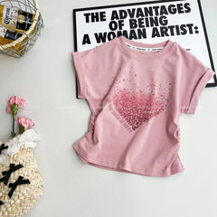 RM150424-37 طقم بناتي صيفي ( بلوزة + تنورة)