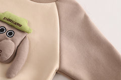 SSX220824-50 طقم شتوي مبطن فرو تقيل بالكامل قطعتين ( بلوزة + بنطلون)