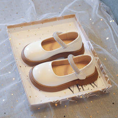 WDY260924-2 حذاء بناتي للأعياد والمناسبات مزين بالستراس