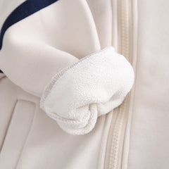 SSX220824-27 طقم ولادي شتوي تقيل مبطن فرو بالكامل قطعتين ( بلوزة + بنطلون)