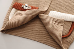 SSX220824-166 طقم ولادي 3 قطع ( جكيت صوف+ بلوزة قطنية + بنلطون جينز )