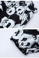 FU14042024-58 طقم صيف بارد قطعتين ( بلوزة + بنطلون)