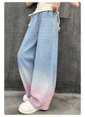 RM150424-31 طقم بناتي جينز صيفي قطعتين ( بلوزة + تنورة )