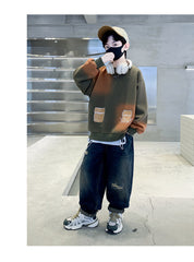 WZH301124-6 هودي ولادي قطن دافي