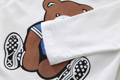 SSN040924-4 طقم جينز ولادي خريفي ربيعي 3 قطع ( بلوزة قطن + جكيت جينز + بنطلون جينز )