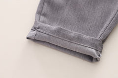 SSX220824-127 بدلة 3 قطع ( قميص + فست+ بنطلون)