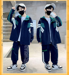 WZ261124-8 ترينج ستان قطعتين ( جكيت + بنطلون) ربيعي صيفي خريفي