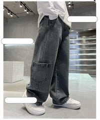 WZH301124-43 بنطلون جينز ولادي