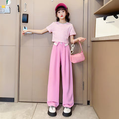 RM150424-6 طقم صيفي قطعتين ( بلوزة + بنطلون )