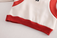 SSX220824-51 طقم ولادي شتوي تقيل مبطن فرو بالكامل قطعتين ( بلوزة + بنطلون) وعلى ظهر الطقم حقيبة