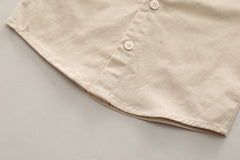 SSX220824-165 طقم ولادي ربيعي خريفي 3 قطع ( قميص +جكيت+ بنطلون جينز)