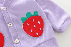 AO0508-215 طقم بناتي 3 قطع ( قميص + جكيت + بنطلون جينز )